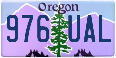 OR license plate 976UAL
