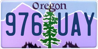 OR license plate 976UAY