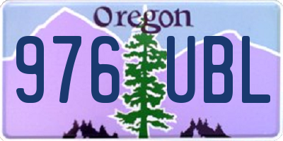 OR license plate 976UBL