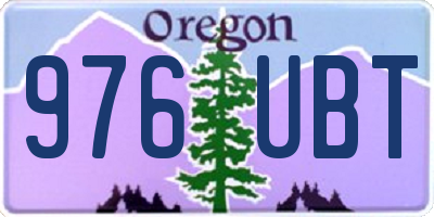 OR license plate 976UBT