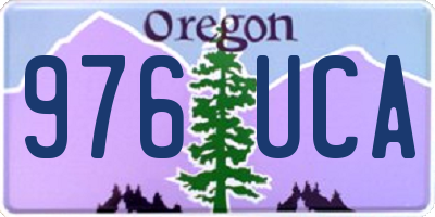 OR license plate 976UCA