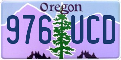 OR license plate 976UCD