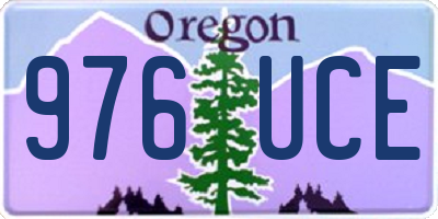 OR license plate 976UCE