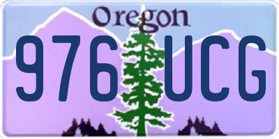 OR license plate 976UCG