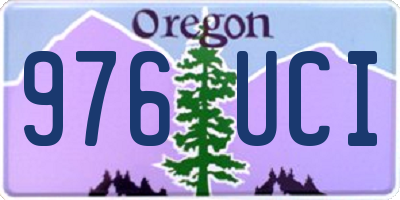 OR license plate 976UCI