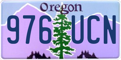 OR license plate 976UCN