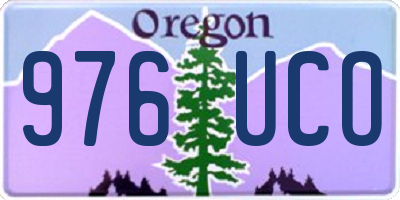 OR license plate 976UCO