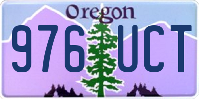 OR license plate 976UCT