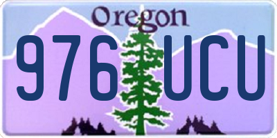 OR license plate 976UCU