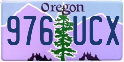 OR license plate 976UCX