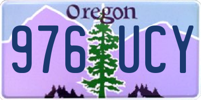 OR license plate 976UCY