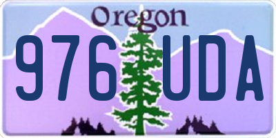 OR license plate 976UDA