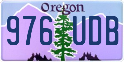 OR license plate 976UDB