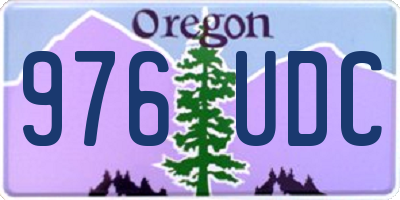 OR license plate 976UDC