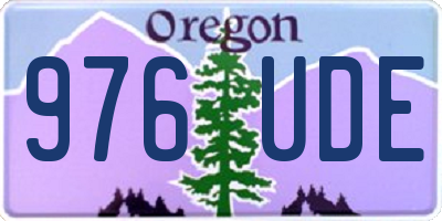 OR license plate 976UDE