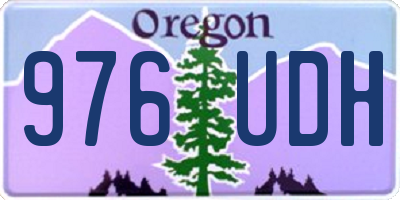 OR license plate 976UDH