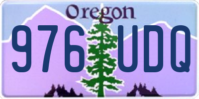 OR license plate 976UDQ