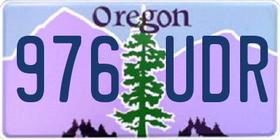 OR license plate 976UDR