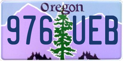 OR license plate 976UEB