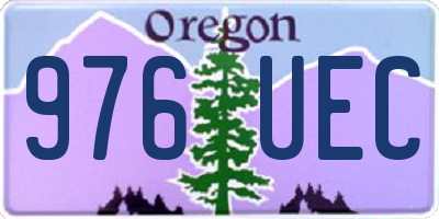 OR license plate 976UEC