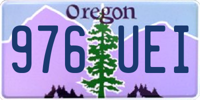 OR license plate 976UEI