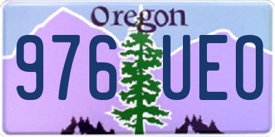 OR license plate 976UEO