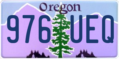 OR license plate 976UEQ