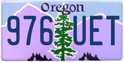 OR license plate 976UET