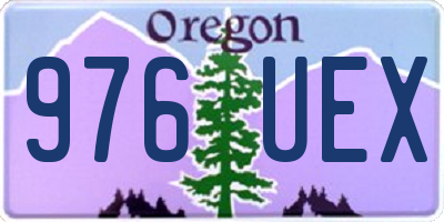 OR license plate 976UEX