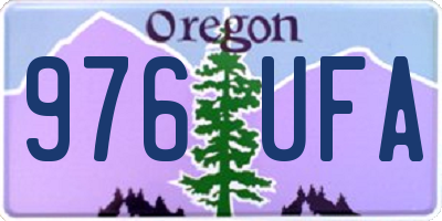 OR license plate 976UFA