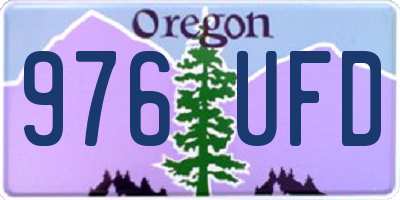 OR license plate 976UFD