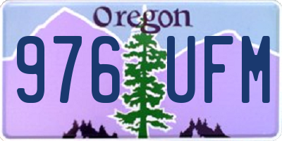 OR license plate 976UFM