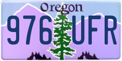 OR license plate 976UFR