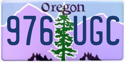 OR license plate 976UGC