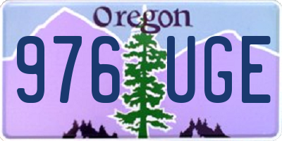 OR license plate 976UGE