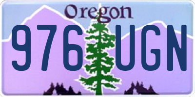 OR license plate 976UGN