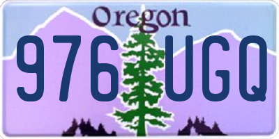 OR license plate 976UGQ