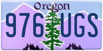 OR license plate 976UGS