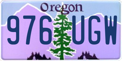 OR license plate 976UGW