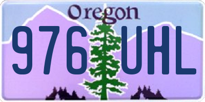 OR license plate 976UHL