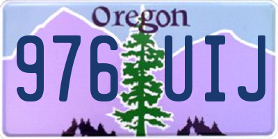 OR license plate 976UIJ