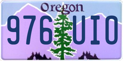 OR license plate 976UIO