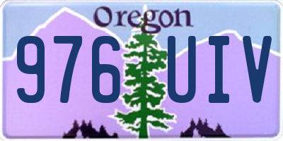 OR license plate 976UIV