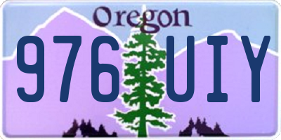OR license plate 976UIY
