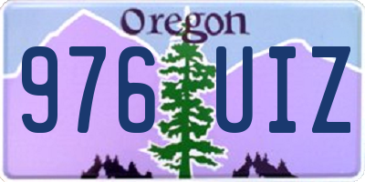 OR license plate 976UIZ