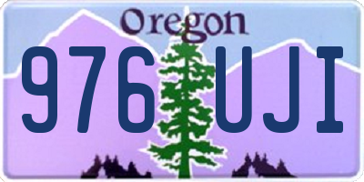 OR license plate 976UJI