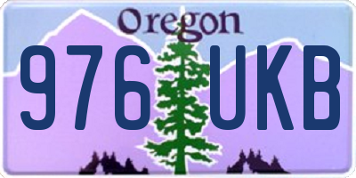 OR license plate 976UKB