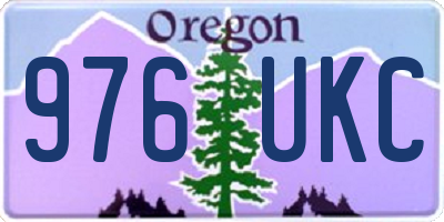OR license plate 976UKC