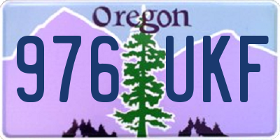 OR license plate 976UKF