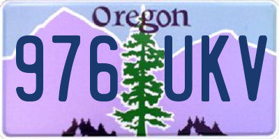 OR license plate 976UKV